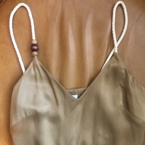 & Other Stories olive green full length dress sz 4